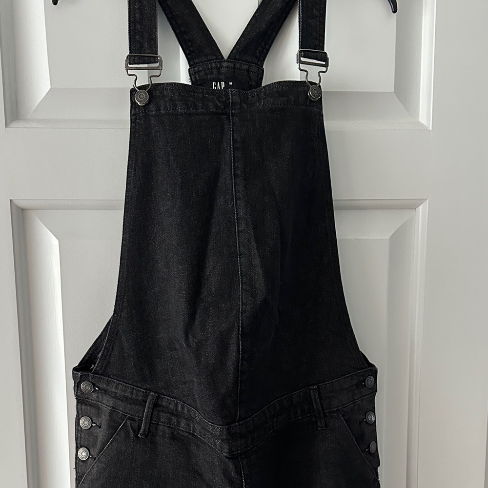 GAP Charcoal Denim Maternity Overalls